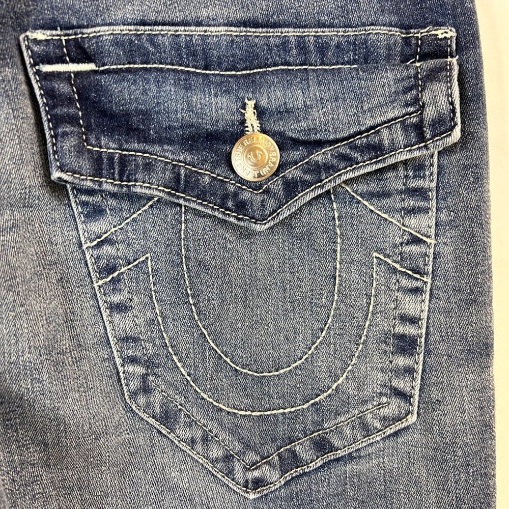 True Religion Jean Mens Size 30 and 32 Dark Wash Straight Ricky Relaxed Denim - Picture 5 of 11